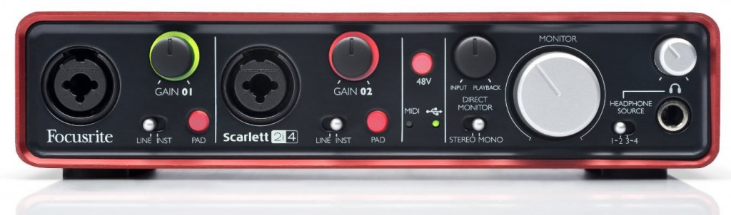 Focusrite Scarlett2i4 フロント