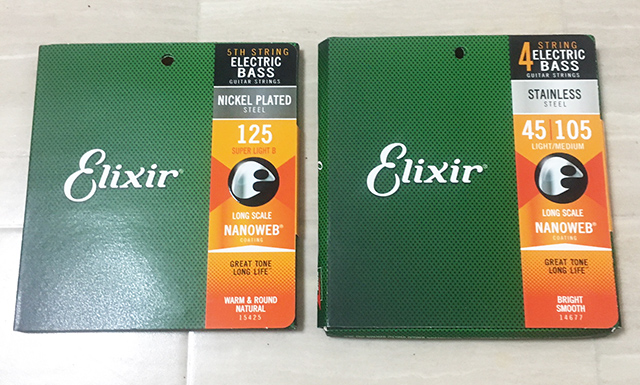 Elixir Bass Strings Stainless Steel Light/Medium #14677